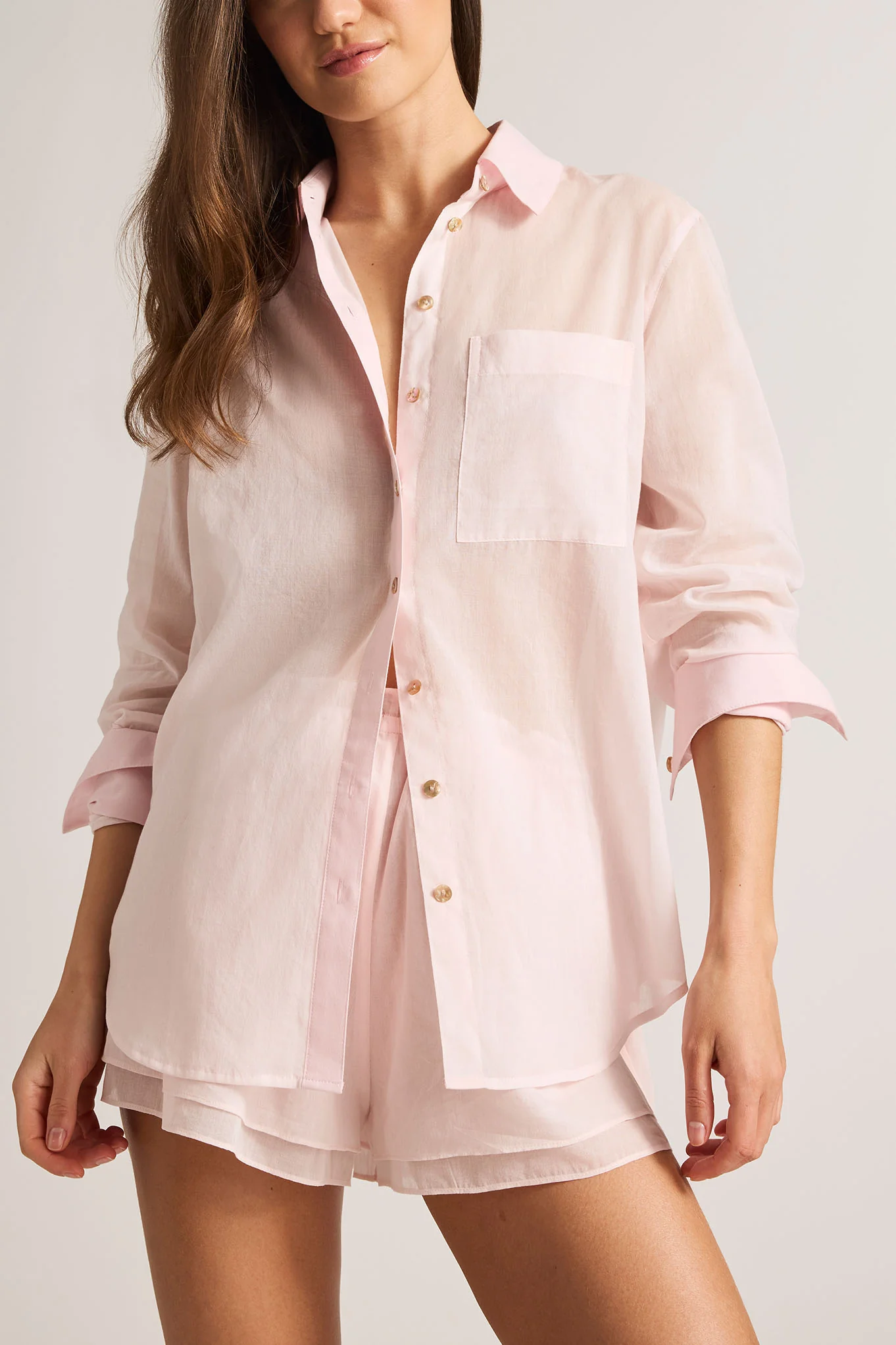 Henley Tops + Long Sleeve Lounge Shirts